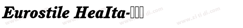 Eurostile HeaIta字体转换